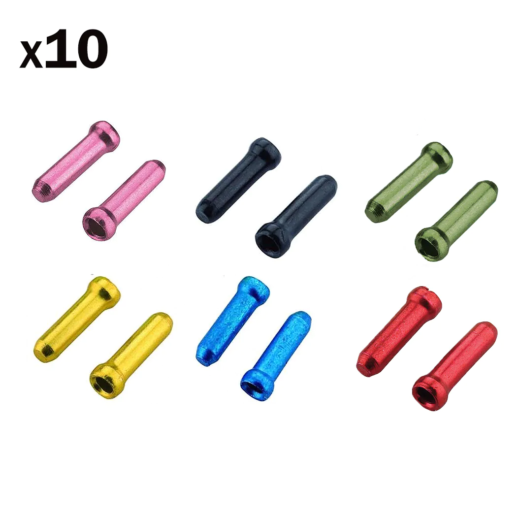 Jagwire Terminali colorati per cavo cambio e freno 10 Pezzi